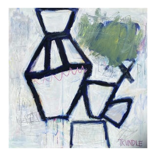 Sarah Trundle, Contemporary Abstract Still Life Painting, "It's a Delicate Balance" For Sale