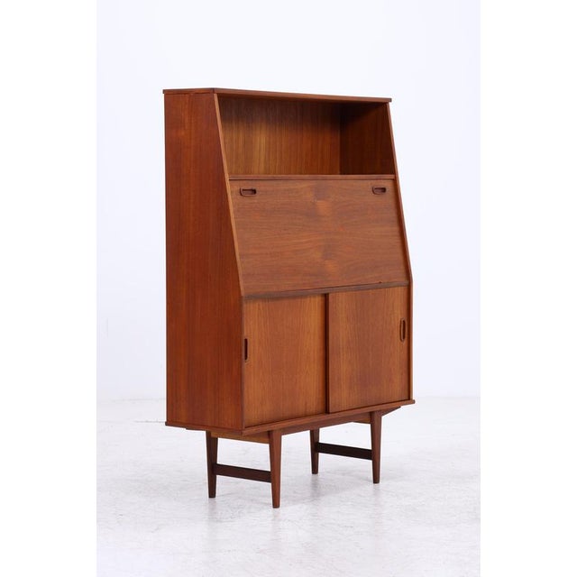 Vintage Teak Cabinet with Secretary and Sliding Doors For Sale - Image 14 of 16