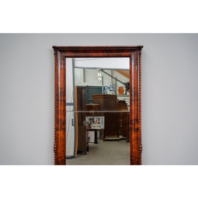 Biedermeier Mirror with Console in Mahogany, 1800s For Sale - Image 9 of 17