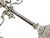 Silver Large Empire Silverplated Brass Five-Arm Candelabras, 1940s, Set of 2 For Sale - Image 8 of 14