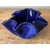 Late 20th Century Vintage Boho Blue Ruffle Studio Pottery Bowl For Sale - Image 5 of 7