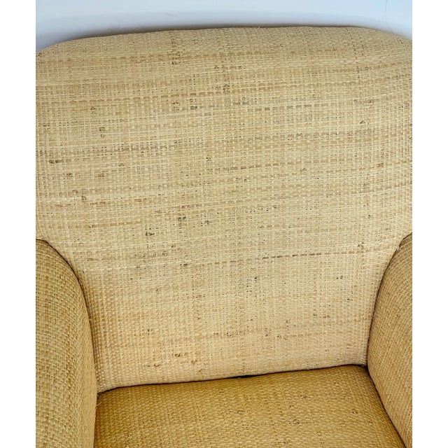 Pair Vintage Natural Raffia Armchairs, 1980s For Sale - Image 13 of 18