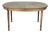 Vintage Bookmatched Veneer Oval Extension Dining Table For Sale