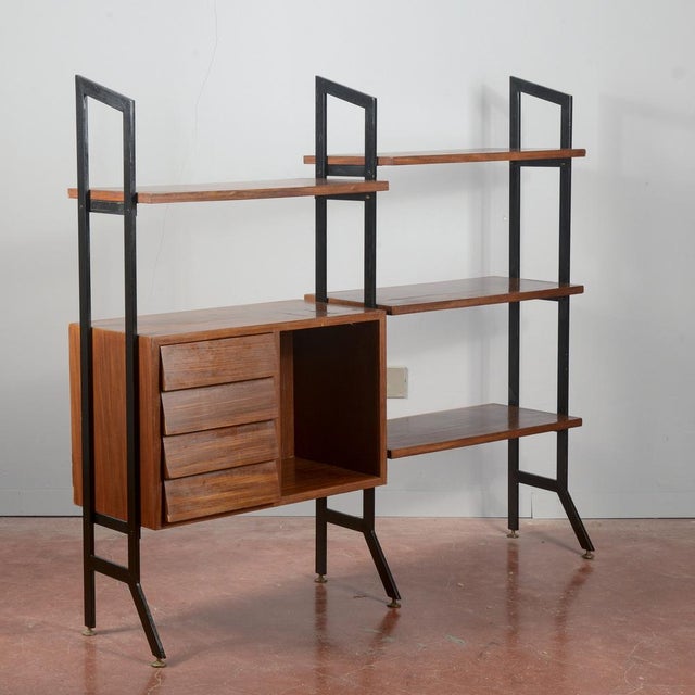 Wood Mid-Century Modern Open Bookcase, 1960s For Sale - Image 7 of 18