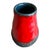 Vintage West German Red & Black Lava Glaze Pottery Vase | Mid-Century Modern Ceramic For Sale - Image 4 of 4