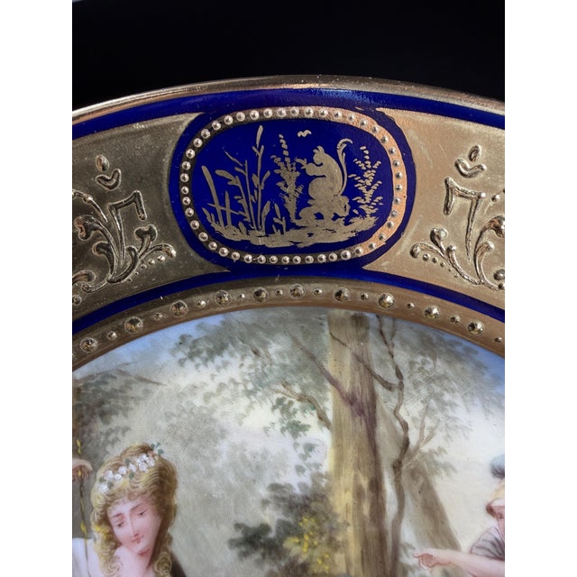 Porcelain Rinaldo and Armida Cabinet Plate by F. Ott for Royal Vienna, 19th Century For Sale - Image 6 of 14