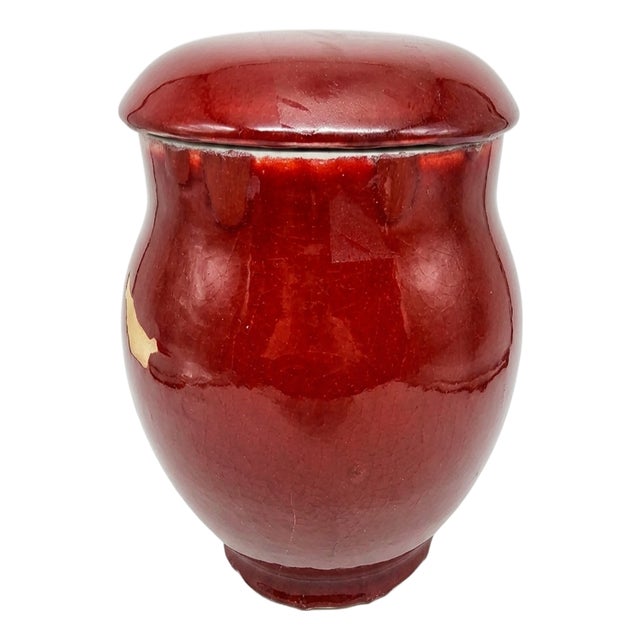 Chinese Sang De Boeuf (Oxblood) Glaze Jar For Sale