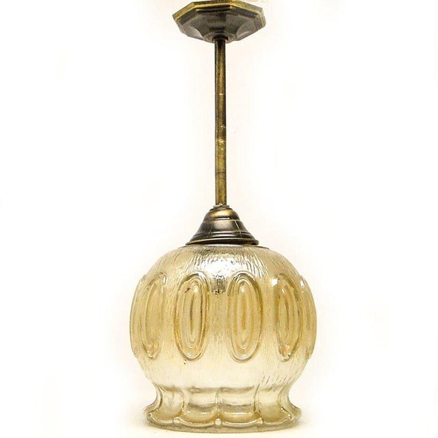 Goldenrod Pendant Lamp from Polam, Poland, 1970s For Sale - Image 8 of 8