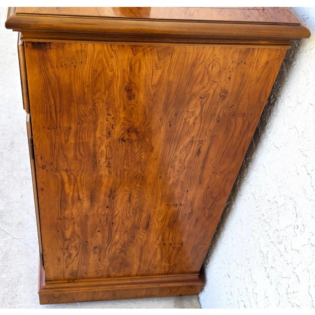 Drexel Drexel Campaign Dry Bar Side Board Slide Top Rolling 1970s For Sale - Image 4 of 16