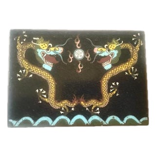 Antique Chinese Cloisonne Enamel Bronze/Copper Box For Sale