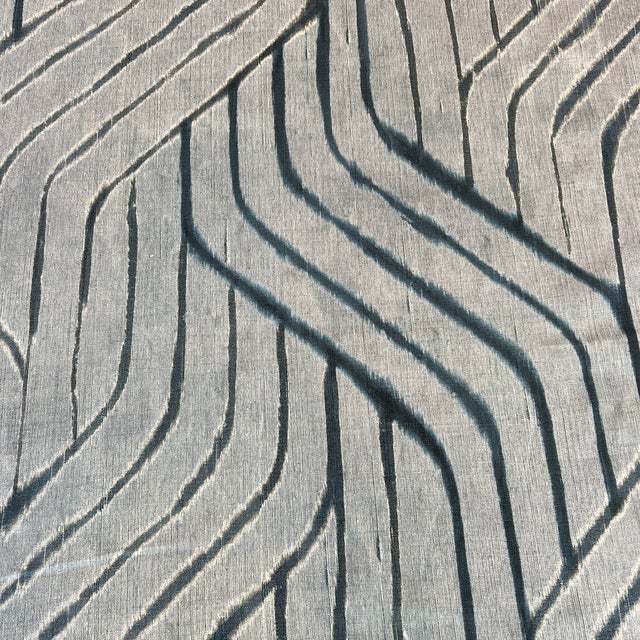 2020s Carleton v Samarkand in Sky Linen Fabric- 4 Yards For Sale - Image 5 of 9