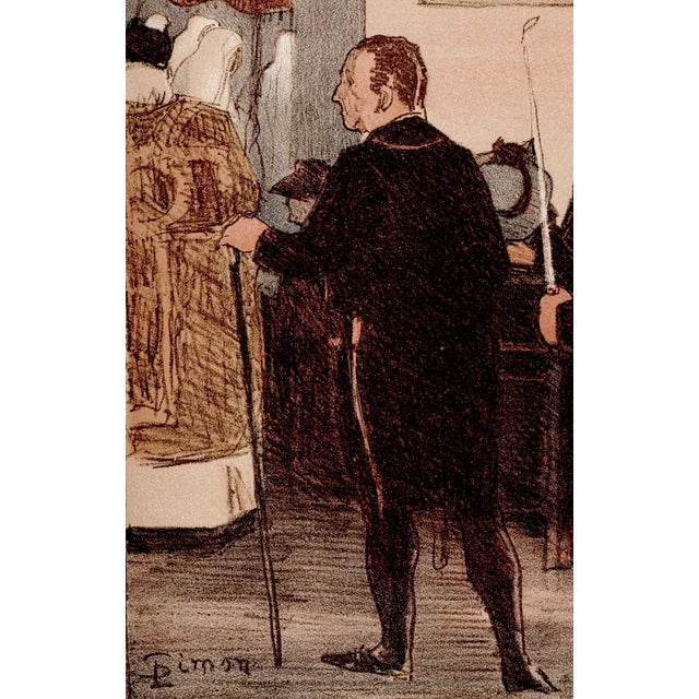 Lucien Simon, Les Marguillers, 1897, Lithograph on Paper For Sale - Image 4 of 10