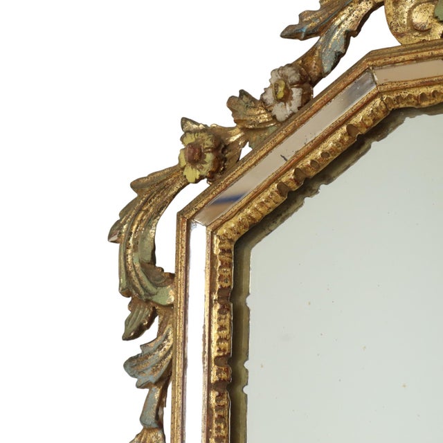 Large Italian Gilt Crested Mirror by La Barge For Sale - Image 17 of 18