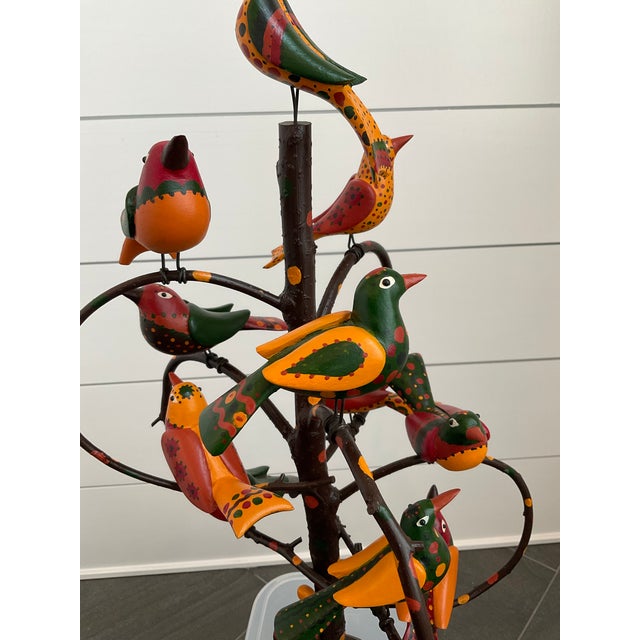 2010s Folk Art Bird Tree For Sale - Image 5 of 8
