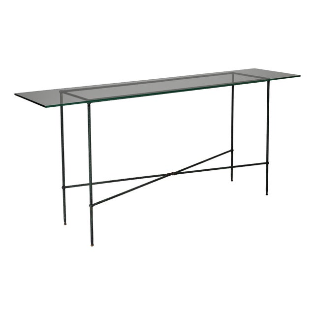 Late 20th Century Iron Console Table For Sale