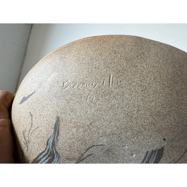 1990's Blizzard Boho Art Pottery Bowl. For Sale - Image 9 of 9
