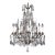 Early 20th Century Louis XV Style Brass & Cut Glass 16-Light Chandelier For Sale