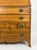 Gorgeous Signed 18th Century American Tiger Maple Hepplewhite Federal Style Desk Secretary Chest For Sale - Image 4 of 8