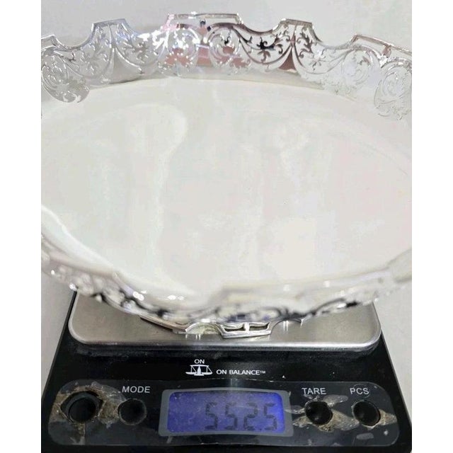 Mid-Century Sterling Silver Fruit Bowl from JB Chatterley, 1972 For Sale - Image 17 of 18