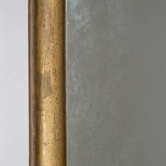 Large Antique Mirror with Bow Crest For Sale - Image 4 of 8