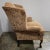 Early 21st Century Vintage American Upholstered Queen Anne Wingback Chair, Footstool, and Pillow For Sale - Image 5 of 12