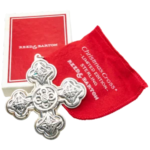 1971 Reed & Barton Sterling Christmas Cross With Original Box