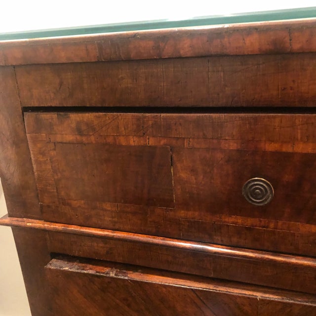 Chocolate 1930 Italian Walnut Cabinet For Sale - Image 8 of 12