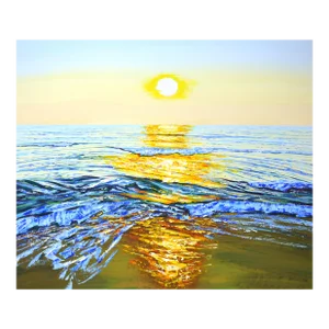 "Ocean. Golden Rays." Original Painting