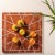 Palatine in red marble Sicily in square format with satin engraving is a plate - centerpiece that contains, synthetically...