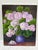 Vintage Lush Hydrangea Bouquet Painting For Sale - Image 9 of 9