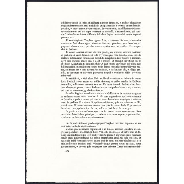 1968 Salvador Dalí Biblia Sacra Lithograph "Statimque Tobias Visum Recepit" (Immediately Tobias Recovered His Sight) For Sale - Image 9 of 11