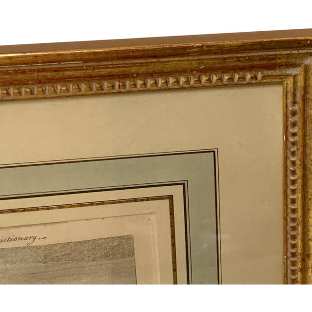 Paper 18th C. Antique Copperplate Engraving "View of Trajan's Pillar at Rome" - Framed Folio Print For Sale - Image 7 of 11