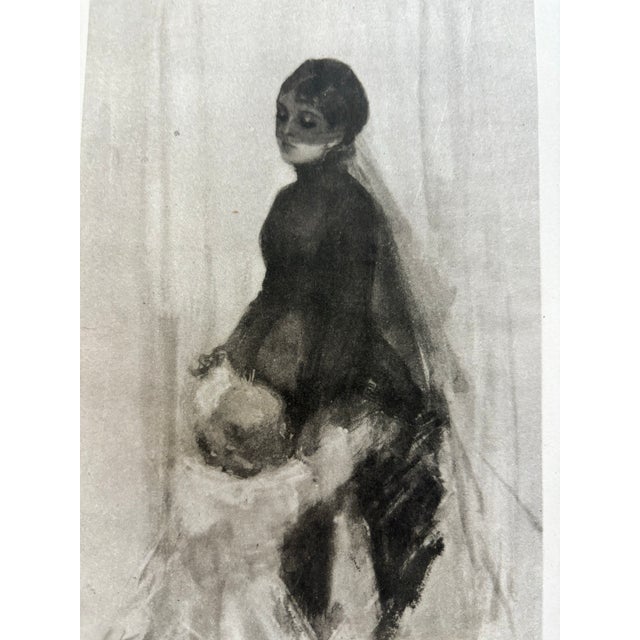 Anders Zorn, the Widow 1928 Original Published Lithograph, Printed in Sweden For Sale - Image 10 of 10
