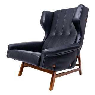 877 Wingback Lounge Chair by Gianfranco Frattini for Cassina, 1950s For Sale