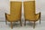 Mid Century Modern Hollywood Regency Sculpted Wood & Cane Lounge Chairs - Pair For Sale - Image 10 of 12
