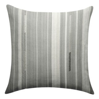 Bordado Woven Pillow Cover in Grey, 20x20 Pillow For Sale