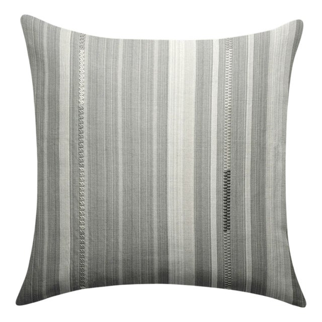 Bordado Woven Pillow Cover in Grey, 20x20 Pillow For Sale