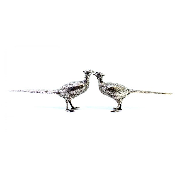 Silver Salt and Pepper Shaker Set, Set of 2 For Sale - Image 4 of 8