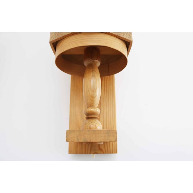 Vintage Wall Lights in Pine by Leif Wikner, Sweden, 1970s, Set of 2 For Sale - Image 4 of 13