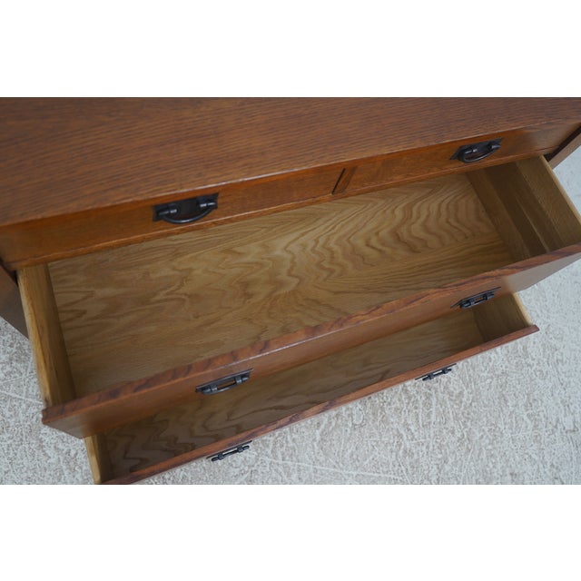 Stickley Stickley Mission Oak 2 Over 3 Drawer Dresser For Sale - Image 4 of 18