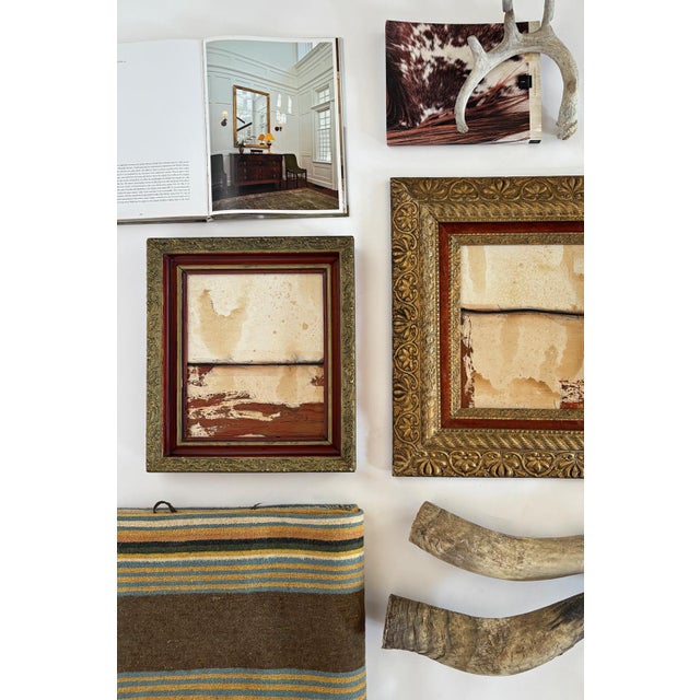 2020s “Phoenix” Brown Abstract Art in Antique Frame, Southwest Wall Art by JTS For Sale - Image 5 of 10