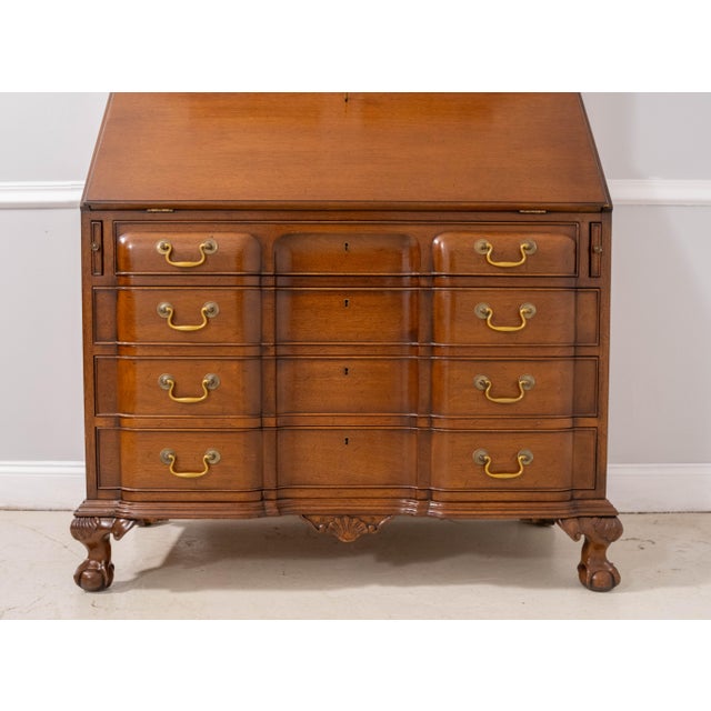 Biggs Ball & Claw Chippendale Mahogany Secretary Desk For Sale - Image 15 of 18