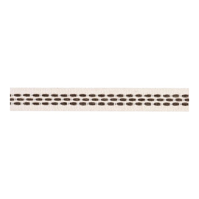 Schumacher Portola Tape Narrow Indoor/Outdoor In Pebble For Sale
