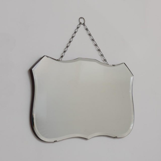 1930s French Art Deco Beveled Mirror For Sale - Image 4 of 13