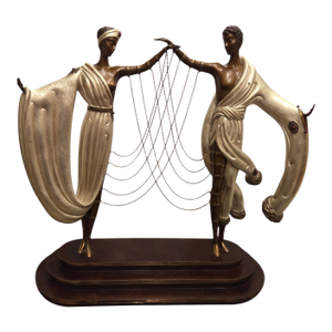 Erte Romain De Tirtoff the Wedding Bronze Sculpture Figural Dance Fine Art 1986