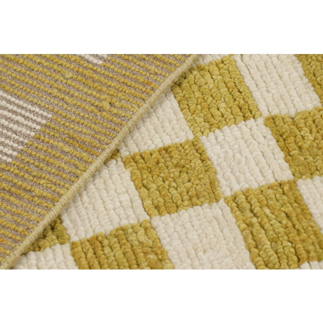 Textile Rug & Kilim’s Moroccan Style Rug With Gold and Beige Patterns For Sale - Image 7 of 7