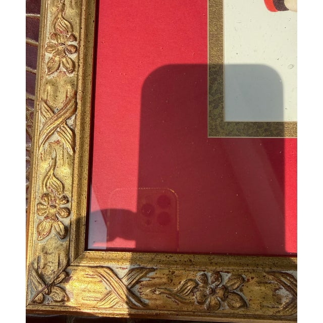 Asian 20th-C. Gilt Framed & Matted Chinoiserie Qing Dynasty Costume Prints Set of 4 For Sale - Image 3 of 6