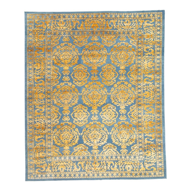 Turkish Oushak Rug 12'2" x 14'8" #18585 For Sale