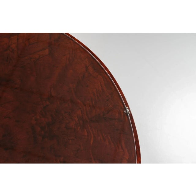 Art Deco Round Mahogany Coffee Table, 1930s For Sale - Image 6 of 11