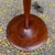 Vintage Mid-Century Modern Walnut Laurel-Style Floor Lamp Table With Ceramic Ashtray & Coasters For Sale - Image 9 of 12